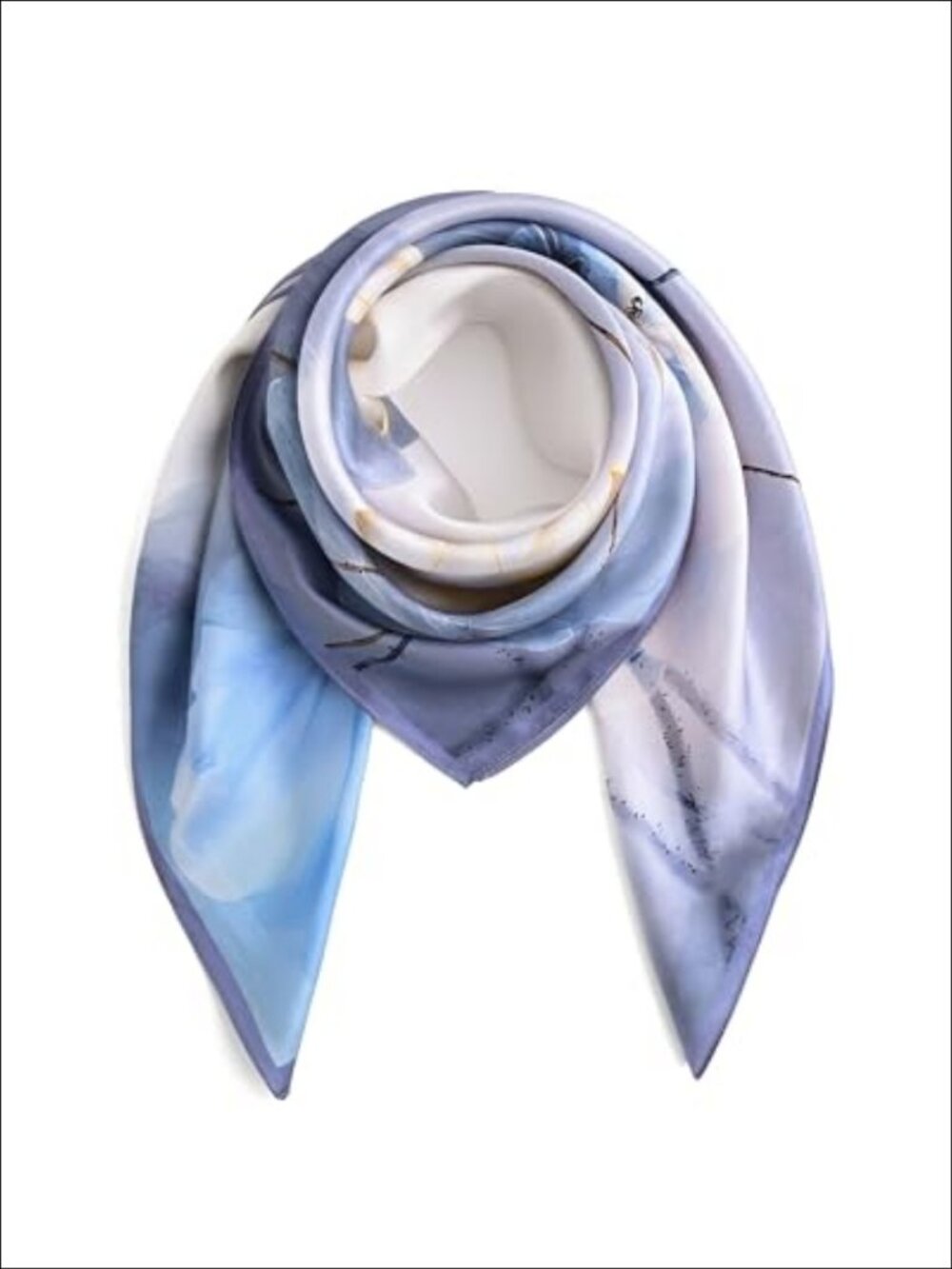 100% Mulberry Silk Scarf 35x35 Large Square Headscarf Shawl Gift